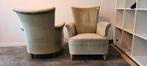 Nu of nooit;  Vintage kamerstoelen 2 stuks, Huis en Inrichting, Ophalen of Verzenden, Gebruikt, Twee