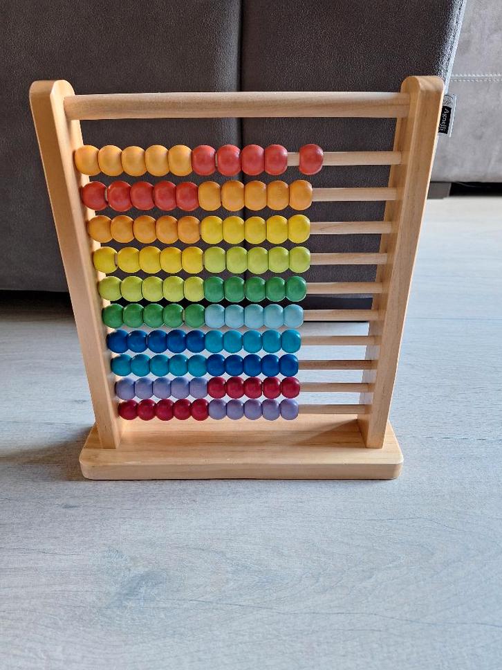 Houten rekenbord - tafelbord, vermenigvuldigen rekenen, Kinderen en Baby's, Speelgoed | Educatief en Creatief, Zo goed als nieuw