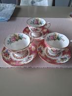 3 ROYAL ALBERTS KOP EN SCHOTELS BONNE CHINA, Antiek en Kunst, Antiek | Servies los, Ophalen of Verzenden
