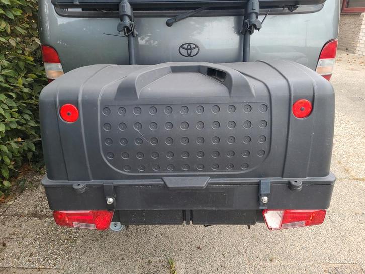 Towbox V1 zwart in  nieuwstaat, Auto diversen, Dakkoffers, Gebruikt, Ophalen