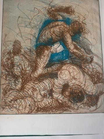 Ronald Tolman - Figuratieve Ets 1980 beschikbaar voor biedingen