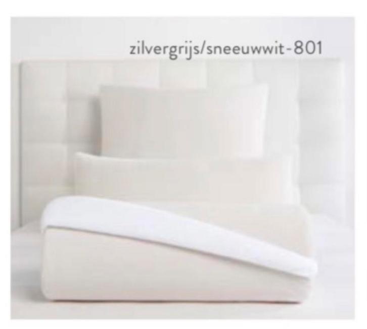 Gezocht Optidee Optipluche tweepersoons beddengoed wit/beige, Huis en Inrichting, Slaapkamer | Beddengoed, Zo goed als nieuw, Dekbedovertrek