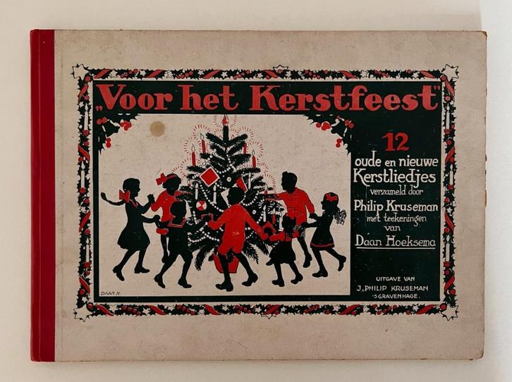 12 Oude en nieuwe Kerstliedjes uit 1923 met mooie prenten, Boeken, Muziek, Gelezen, Ophalen of Verzenden