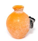 Schitterende Mini Murano Seguso Oranje Scavo Bolvaas, Antiek en Kunst, Antiek | Glas en Kristal, Verzenden