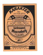 Bieretiket Karakter Moerenburg - Bierbrouwerij Tilburg, Ophalen of Verzenden, Nieuw, Overige typen, Overige merken