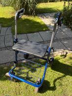 Rollator z.g.a.n. blauw in hoogte verstelbaar met mandje, Ophalen of Verzenden, Lichtgewicht, Zo goed als nieuw