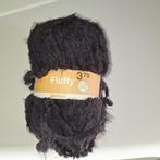 18 Zwarte bollen Garen - Zeeman Fluffy 379, Ophalen, Nieuw, Breien of Haken, Wol of Garen