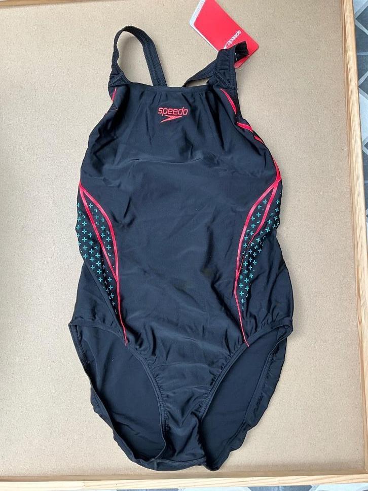 Speedo Placement Powerback Start Shift Badpak Maat 42, Kleding | Dames, Badmode en Zwemkleding, Nieuw, Badpak, Zwart, Ophalen of Verzenden