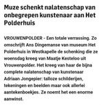 Adriaan Jongepier Dorpsgezicht Gapinge 1961,olieverf , zie, Verzenden