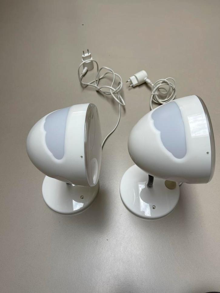 2 x Vintage IKEA Skojig Wolken Lampen, Huis en Inrichting, Lampen | Hanglampen, Gebruikt, Minder dan 50 cm, Kunststof, Ophalen of Verzenden