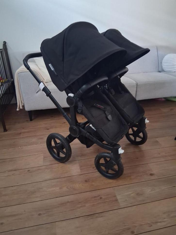 Mooie Bugaboo donkey 3 duo - all black edition, Kinderen en Baby's, Tweelingen en Meerlingen, Kinderwagen of Buggy, Ophalen