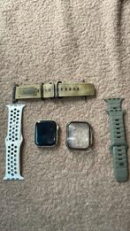 Apple Watch 4 series 44mm met diverse bandjes, Gebruikt, IOS, Zilver, Ophalen