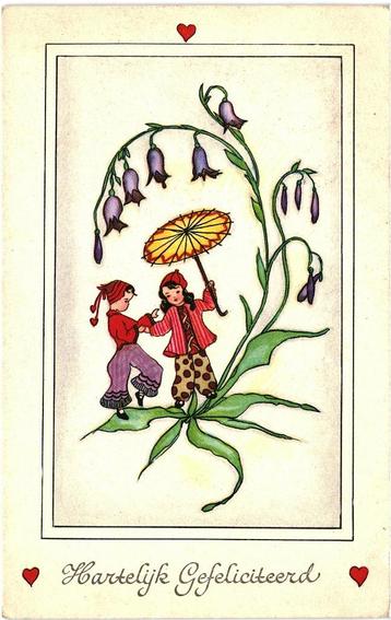 806294 vintage Kinderkaart 1952 H Gefeliciteerd Gelopen beschikbaar voor biedingen