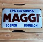 Maggi emaille reclamebord, Verzamelen, Ophalen of Verzenden, Zo goed als nieuw, Reclamebord