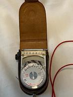 Retro Sekonic lichtmeter in leren hoesje met nek koordje, Audio, Tv en Foto, Fotocamera's Analoog, Ophalen, Gebruikt, Overige Merken