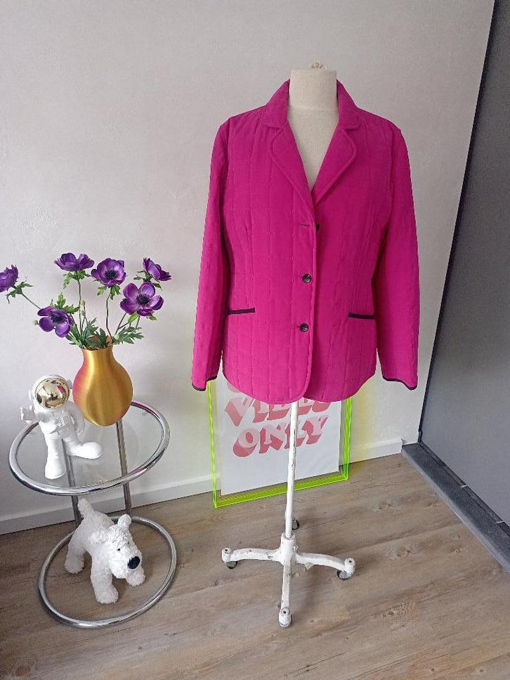 Harstikke mooie herfst / winterjas maat 42 zgan, Kleding | Dames, Jassen | Winter, Zo goed als nieuw, Maat 42/44 (L), Roze, Ophalen