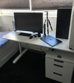 Computertafel Wit - Zgan, Huis en Inrichting, Ophalen, Zo goed als nieuw