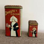 Twee oude blikken van Droste's Cacao, Ophalen of Verzenden, Gebruikt, Overige, Droste
