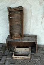 3 Houten kratten / kisten, Ophalen