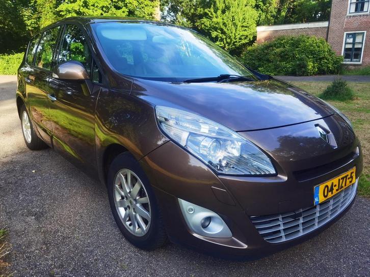 Renault Grand Scenic automaat 2.0 16V 103KW 5P 2009 Bruin, Auto's, Renault, Particulier, Grand Scenic, ABS, Adaptieve lichten
