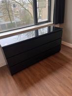 Te koop: Ikea MALM Ladekast met 6 lades, zwartbruin, inclusi, Huis en Inrichting, 5 laden of meer, 150 tot 200 cm, Ophalen of Verzenden