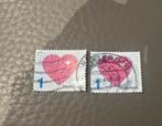 Twee liefdes postzegels 2015 gestempeld nederland, Ophalen of Verzenden
