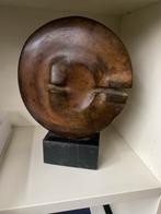 Bronzen Abstract Beeld op Marmer, Jaren '40-'60, Ophalen