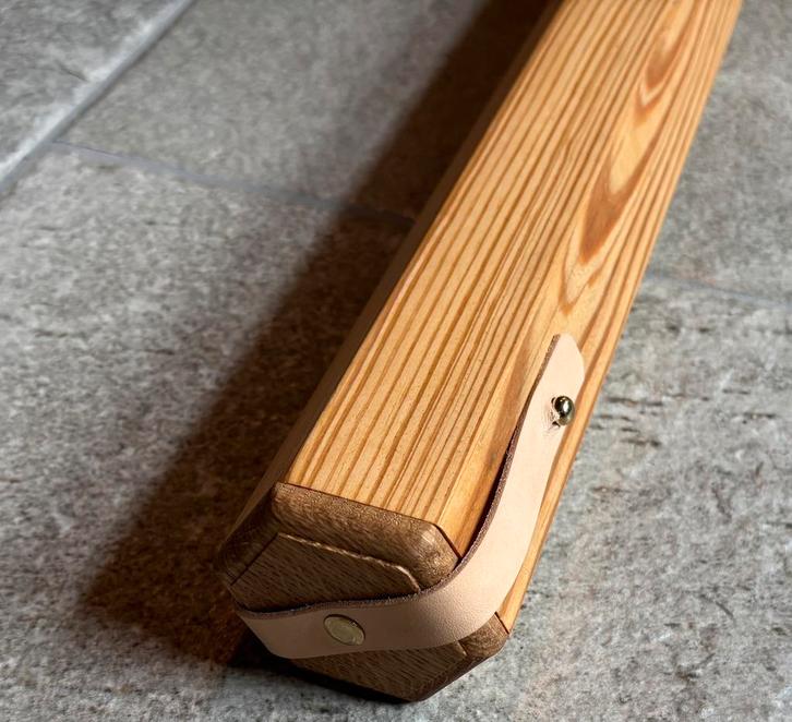 Handgemaakte houten hengelkokers - nu 10 euro korting!!, Watersport en Boten, Hengelsport | Vliegvissen, Nieuw, Overige typen