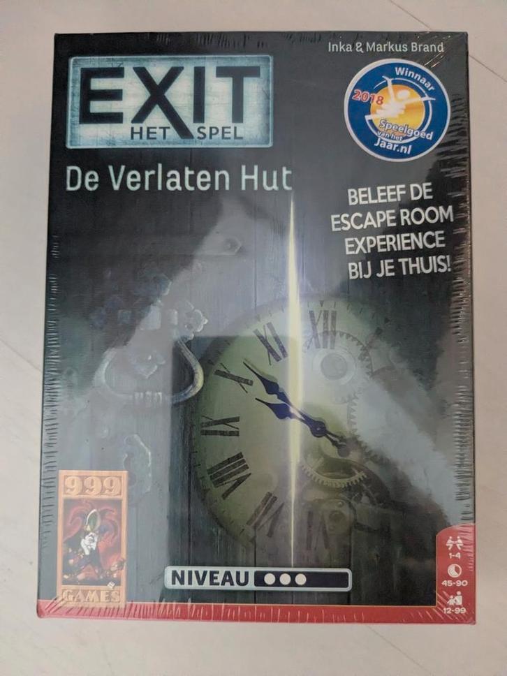 2x Exit Het Spel, een Escape Room Thuis - nieuw in folie!, Hobby en Vrije tijd, Gezelschapsspellen | Bordspellen, Zo goed als nieuw