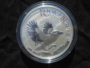 10 OZ MUNT ZILVER 2024 KOOKABURRA 999 SILVER OUNCE MUNTEN beschikbaar voor biedingen