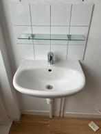 Wastafel met kraan, Ophalen, 50 tot 100 cm, Zo goed als nieuw, Minder dan 100 cm