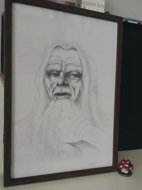 Efteling tekening Villa Volta handgemaakt (inc. lijst), Verzamelen, Efteling, Overige typen, Ophalen of Verzenden