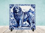 Tibetaanse Mastiff Delfts Blauw tegel incl voet, Ophalen of Verzenden, Nieuw