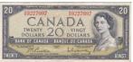 Canada, 20 dollar, 1954, Postzegels en Munten, Bankbiljetten | Amerika, Los biljet, Ophalen of Verzenden, Noord-Amerika