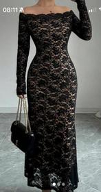 Prachtige zwarten kanten jurk maat xl (42), Kleding | Dames, Gelegenheidskleding, Overige typen, Zwart, Maat 42/44 (L), Ophalen of Verzenden