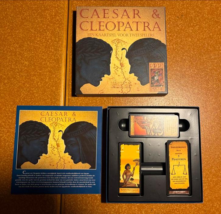 Caesar & Cleopatra - 999 Games - 2 Personen, Hobby en Vrije tijd, Gezelschapsspellen | Kaartspellen, Zo goed als nieuw, Een of twee spelers