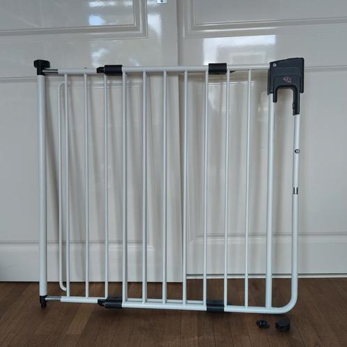 A3 Baby & Kids Safety Door traphekje wit compleet, Kinderen en Baby's, Traphekjes, Zo goed als nieuw, Metaal of IJzer, 115 cm of meer