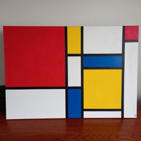 Piet Mondriaan, De Stijl, Antiek en Kunst, Kunst | Schilderijen | Abstract, Ophalen of Verzenden