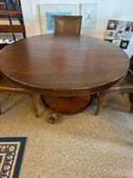 Eettafel rond antiek 128cm doorsnee, Antiek en Kunst, Antiek | Meubels | Tafels, Ophalen of Verzenden