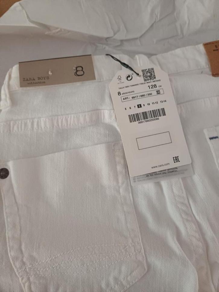 Zara skinny jeans broek maat 128. Nieuw in doos., Kleding | Heren, Broeken en Pantalons, Nieuw, Overige maten, Wit, Ophalen