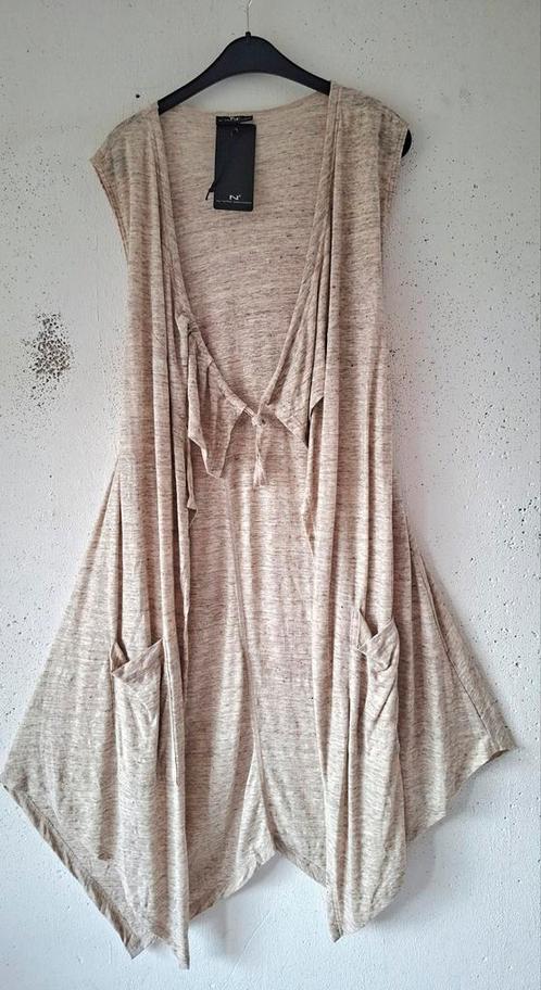 Nieuw Superleuk Lang NOR By Denmark Gilet/hes Mt M- 50/52, Kleding | Dames, Grote Maten, Nieuw, Jasje of Colbert, Beige, Ophalen of Verzenden