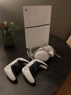 PS5 Digital Edition + 2 Controllers, Spelcomputers en Games, Spelcomputers | Sony PlayStation 5, Ophalen of Verzenden, Gebruikt