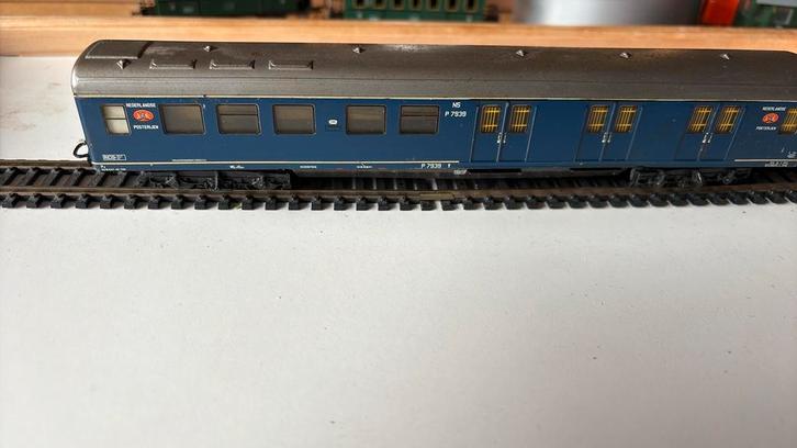 Marklin 4048 Postwagen NS P7939, Hobby en Vrije tijd, Modeltreinen | H0, Gebruikt, Wagon, Wisselstroom, Märklin, NS, Ophalen of Verzenden
