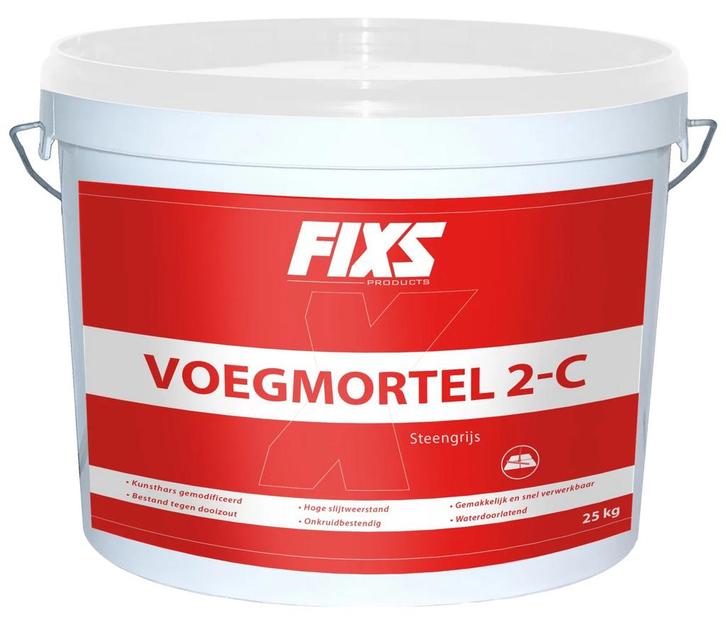 24st. Fixs voegmortel 2-C 2 componenten beige 2 component, Tuin en Terras, Tegels en Klinkers, Nieuw, Overige typen, Overige materialen