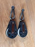 2 x Barton ST4 1 schijfsblok 58 mm met sluitingen, Ophalen of Verzenden, Gebruikt, Lijn of Blok