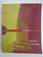 Architectural research methods, Boeken, Studieboeken en Cursussen, Beta, Diverse auteurs, Zo goed als nieuw, Verzenden