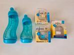 2 blauwe Difrax flessen - Spenen - Fopspeen, Overige typen, Ophalen of Verzenden, Zo goed als nieuw