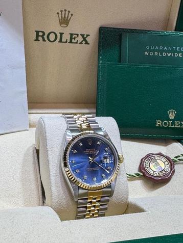 Rolex Datejust 36 mm  yellow gold/steel full set box & paper beschikbaar voor biedingen