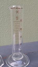 2 Vintage Maatcilinders - Chemie Laboratorium, Ophalen of Verzenden