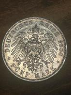 5 reichsmark 1900 Sachsen Duitsland, Postzegels en Munten, Munten | Europa | Niet-Euromunten, Verzenden, Duitsland